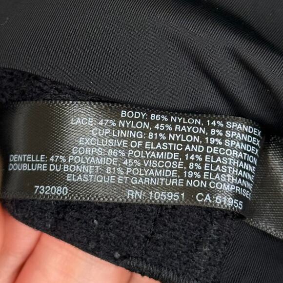 Natori Black Pure Luxe Custom Coverage Contour Underwire Adjustable Bra - 38DDD - Picture 4 of 4